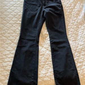 Veronica Beard Cameron Bootcut Jeans with raw hem